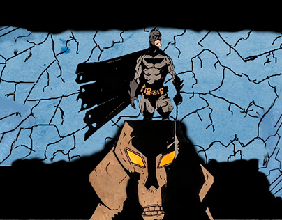 Batman inspirado en el estilo de Mike Mignola