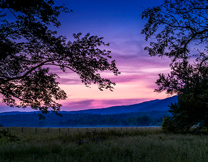 Sunset - Cades Cove - Great Smoky Mountains