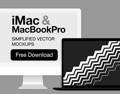 iMac&MacBookPro vector mockups [AI]