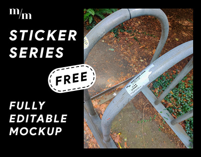 Sticker Series Mockup FREE - SSF06