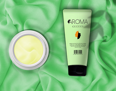 AROMA cosmetics kitt , branding and packaging.