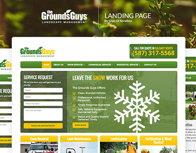 The GroundsGuys Landing Page