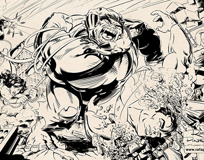 Hulk vs DC Heroes