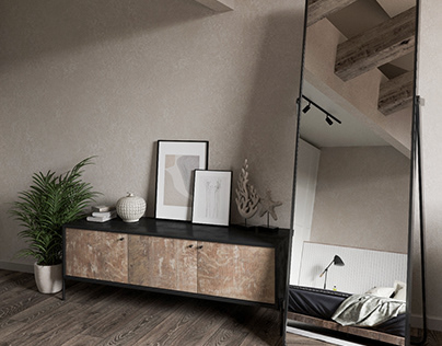 Design for bedroom coworking home, Vadim Shabelnikov