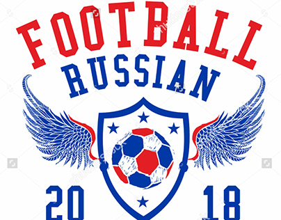 Russia world cup 2018 graphic design vector art