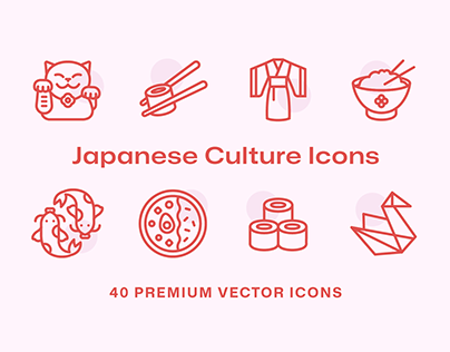 40 Japanese Culture Icons