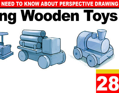 Lesson 28: Drawing Wooden Toys in Perspective