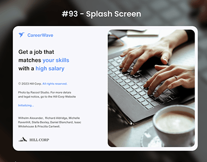 Daily Ui 93 - Splash Screen