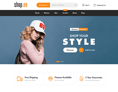 Shopee - Ecommerce Landing Page