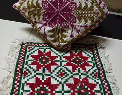 cross stitch cushions