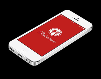 Mobile app GUI design for Restaurante