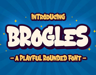 Brogles a Playful Rounded Font