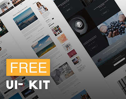 Dyk- Blog UI Kit (FREE DOWNLOAD)