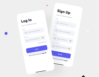 Login & Sign Up App UI Design