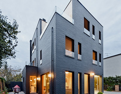Modern brick house