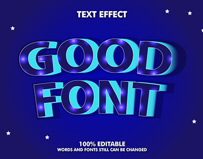 Eidtable text effect designs