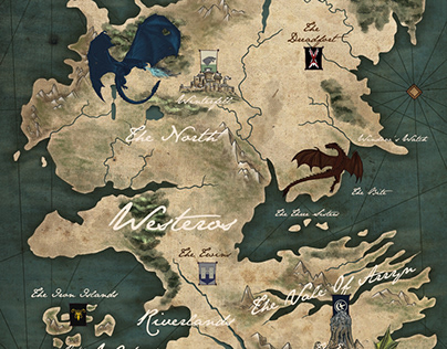 Mapa Westeros
