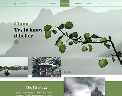 "NiHao" Travel Agency, China. Website