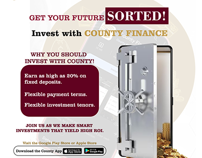 County Social Media Post Marketing County Finance App