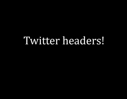 Twitter/X headers!
