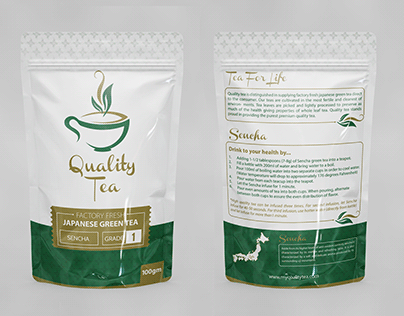 Stand Up Pouch Tea Bags Design