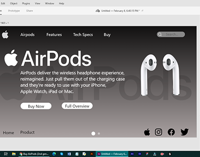 Apple airpods landing page