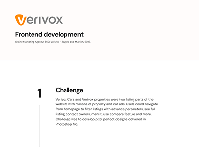 Verivox interfaces frontend development