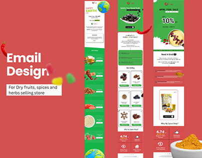 Spice and Herbs Email Design | Klaviyo Email Design