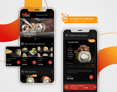 Niu Sushi App · UI Design