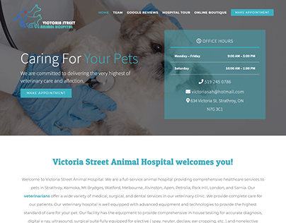 Veterinary Clinic - WordPress Website using Avada theme
