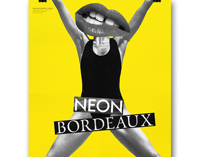 Poster Design | Neon Bordeaux