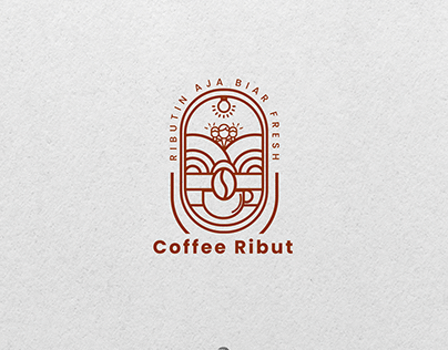 Simple And Professional Monoline Logo For Coffee Brand