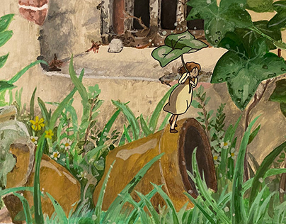 Arrietty Gouache Painting