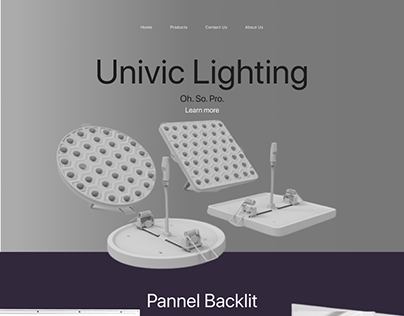 Website ui Design (Univic Lighting)