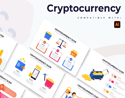 Business Cryptocurrency Illustrator Infographics