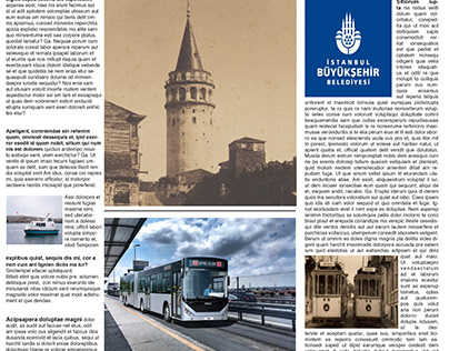The Istanbul Metropolitan Municipality newspaper design