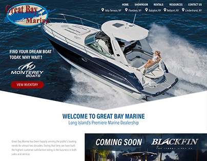 Great Bay Marine Website Design