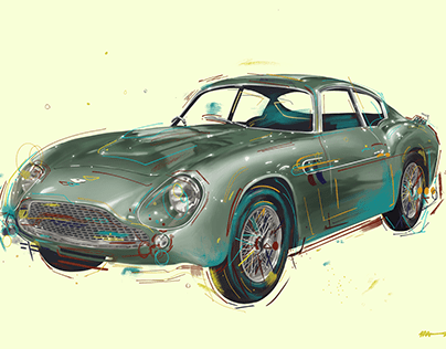 Aston Martin DB4 Zagato (0200/R) Illustration