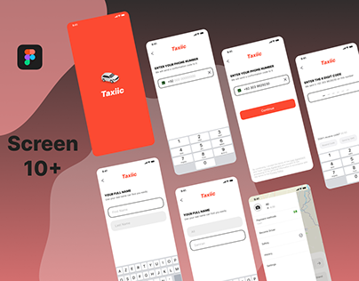 Taxiic Ride UI Design | UX/UI | Mobile App | Figma