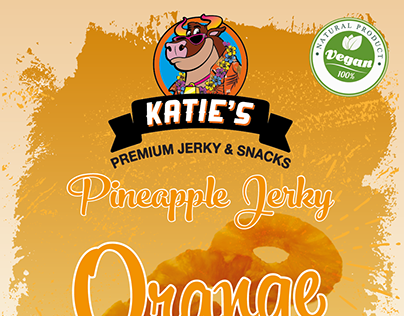 Label design for Pineapple Jerky