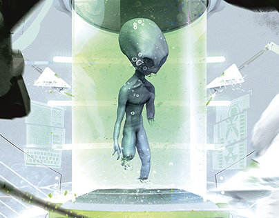 Alien Incubation Flyer - UFO Ufology Area 51 Poster