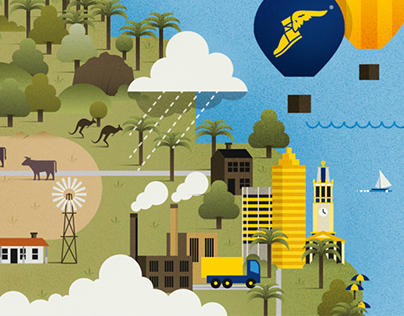 Goodyear Australian Industry Services Illustration