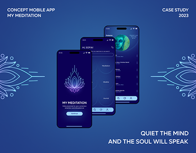Concept mobile app | My meditation