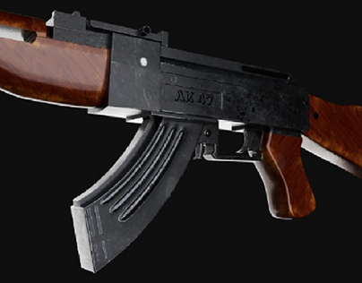 KALASHNIKOVA AK47 3d modelling