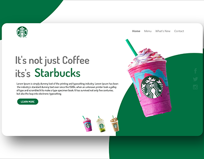 Star Bucks Website UI Design