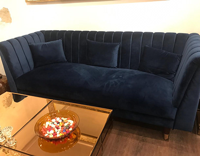 Manhattan sofa , mirror center table