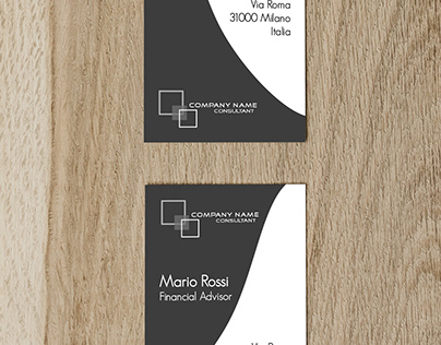 Free Stock - Business Cards (Geometric-Lines)