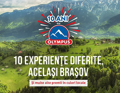 Olympus 10 years anniversary promotional campaign