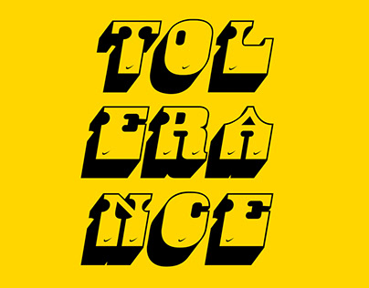 Typorgraphic Poster Design: Danfo Tolerance