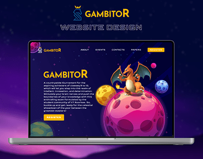 Website Design - GambitoR, IIT Roorkee